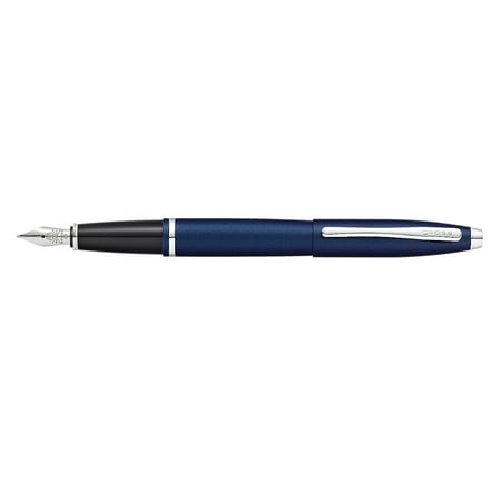 Cross Calais Matte Metallic Midnight Blue Fountain Pen with Stainless Steel (Best Steel Nib Fountain Pen)