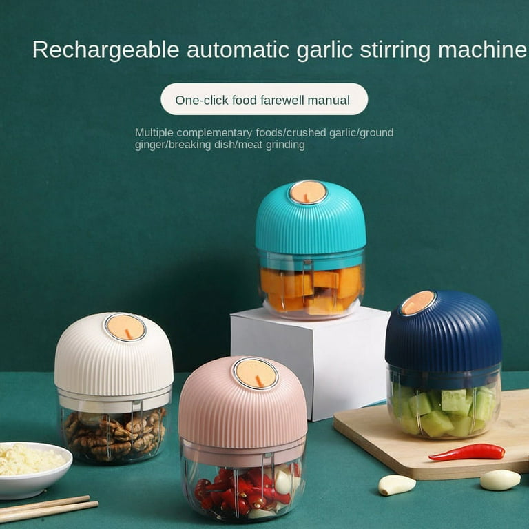 Homgreen Automatic Mini Garlic Chopper (250ML) Electric Food