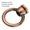 thumbnail image 4 of Uxcell 15kg Max Load 36x43mm M10 Thread Ring Shape Female Loop Eye Nut Red Bronze 2 Pack, 4 of 5