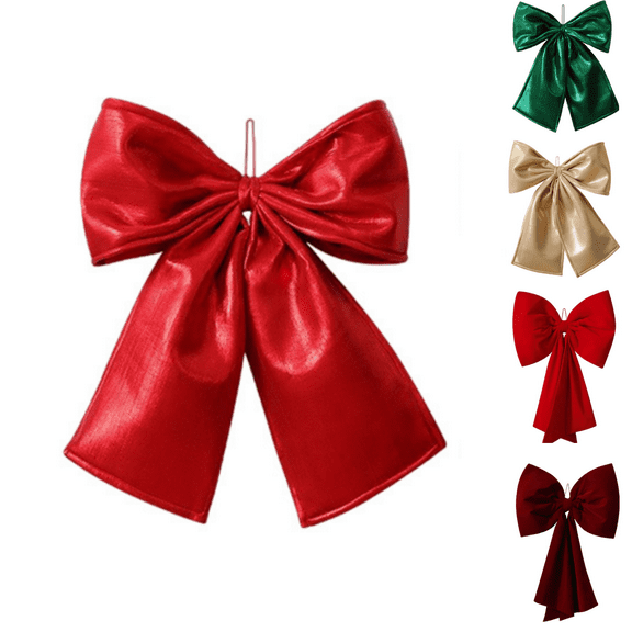78.7 Inch Giant Bow Decor Christmas Tree Topper Decoration, Big Bows for Room Wall Backdrop, Ribbon Tie for Christmas Wedding Fall Birthday Party