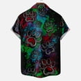 thumbnail image 5 of IROINNID Men's Casual Valentine's Day Short Sleeve Printed Blouse With Pocket, 5 of 6