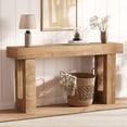 thumbnail image 2 of Kojooin 63 Inch Farmhouse Console Table for Entryway, Wooden Sofa Table for Hallway or Behind Couch, 2 of 7