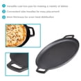 thumbnail image 2 of Sunnydaze 13.75" Cast Iron Pizza Pan with Handles, 2 of 6