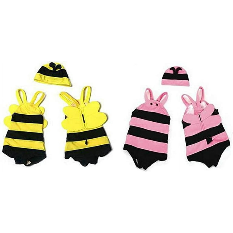 StylesILove Baby Unisex Bumble Bee Costume Swimsuit and Hat (5T