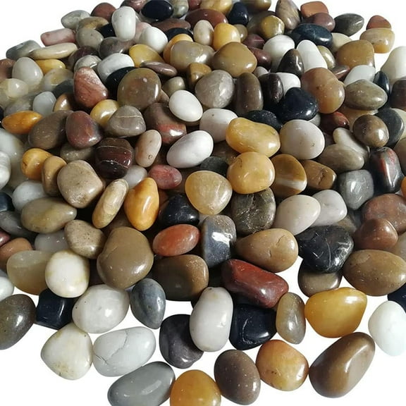 Natural Decorative Stones for Garden Landscaping, Resists Fading Polished Gravel for Home Decoration and Outdoor Spaces