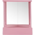 thumbnail image 1 of LAICAIW Vrai Miroir Non Inversant, Miroir Non Inversant, Miroir de Table Triangulaire Fixe pour Image Vraie, Miroir Real Me, Miroir de Maquillage de Table Non Inversant, Miroir de Coiffeuse Non Grossissant, 1 of 7