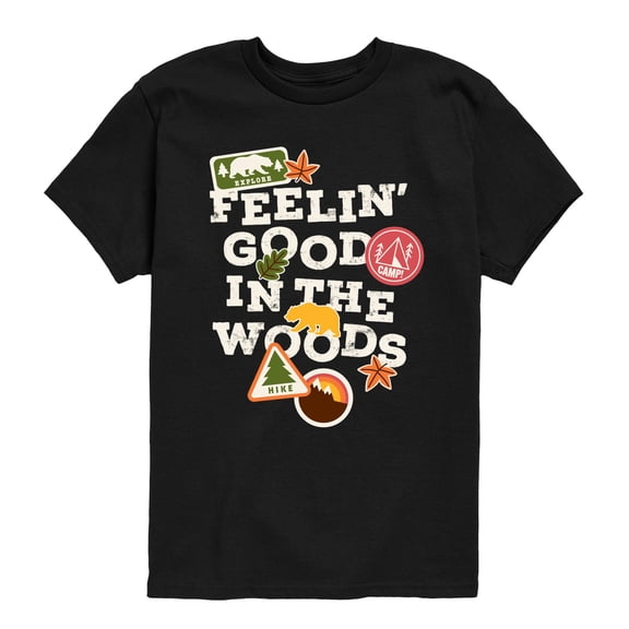 Instant Message - Feelin Good in the Woods Short Sleeve Graphic T-Shirt
