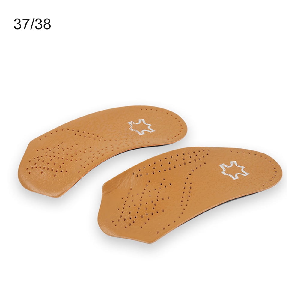 Famure Leather Arch Support and Padding at the Heel Insole Ultra Light