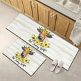 thumbnail image 3 of Farmhouse Kitchen Rugs and Mats Non-Slip Washable Anti-Fatigue Kitchen Mats 2 Pieces, Cow Kitchen Rug Floor Comfort Mats for Kitchen Sink Front Two Piece， Wood Grain Colors 17x30+17x47 Inches, 3 of 6