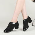 thumbnail image 4 of zapatos de baile a la moda para mujer, botas, zapatos cuadrados, zapatillas de deporte con aumento, botas para niñas, zapatos de suela blanda para mujer, fondo suave moderno, 4 of 5