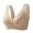 Beige front open bras for women, variant on Baikeli Clearance Sale Prime Free Shipping Women's Sports Bras Open Front Bras Sealess Plus Size Underwear Push Up Lace Bras Full Coverage Bras Wireless Racerback Bras,Bras for Women