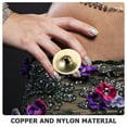 thumbnail image 3 of EXHUMKY 1 Pair Dancing Musical Instrument Finger Cymbals for Teens and Women, 3 of 8