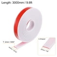 thumbnail image 2 of Uxcell 22mm x 3000mm Flexible TPE Self Adhesive U-Shape Veneer Edging Edge Banding White, 2 of 6