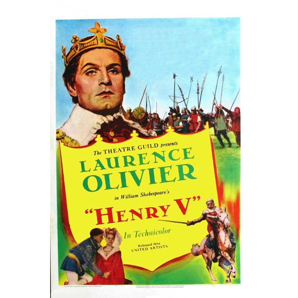 Henry V movie POSTER (Style A) (11" x 17") (1954)