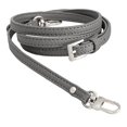 thumbnail image 4 of Correa de cuero para bolso, correa para bolso, correa para bolso de hombro, longitud ajustable para maletín Gris, 4 of 9