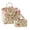 D, variant on Yucurem 2 Pack Boho Floral Fabric Storage Basket for Organizing, Portable Aesthetic Storage Organizer with Handles for Toys, Books, Towels, and Clothes (Small + Large)