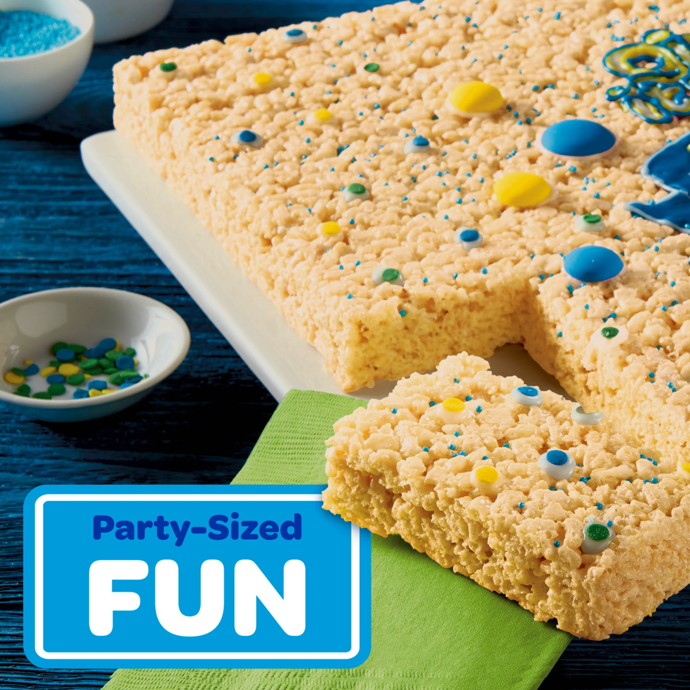 Rice Krispies Treats Original Chewy Marshmallow Treat Sheet, Kids Snacks, 32 oz