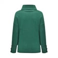 thumbnail image 4 of Delayuji Fashion Solid color high-neck sleeve knitted sweater, warm top for autumn and winter 2025, 4 of 5