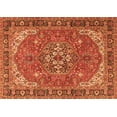 thumbnail image 1 of Ahgly Company Indoor Rectangle Medallion Orange Traditional Area Rugs, 2' x 5', 1 of 1