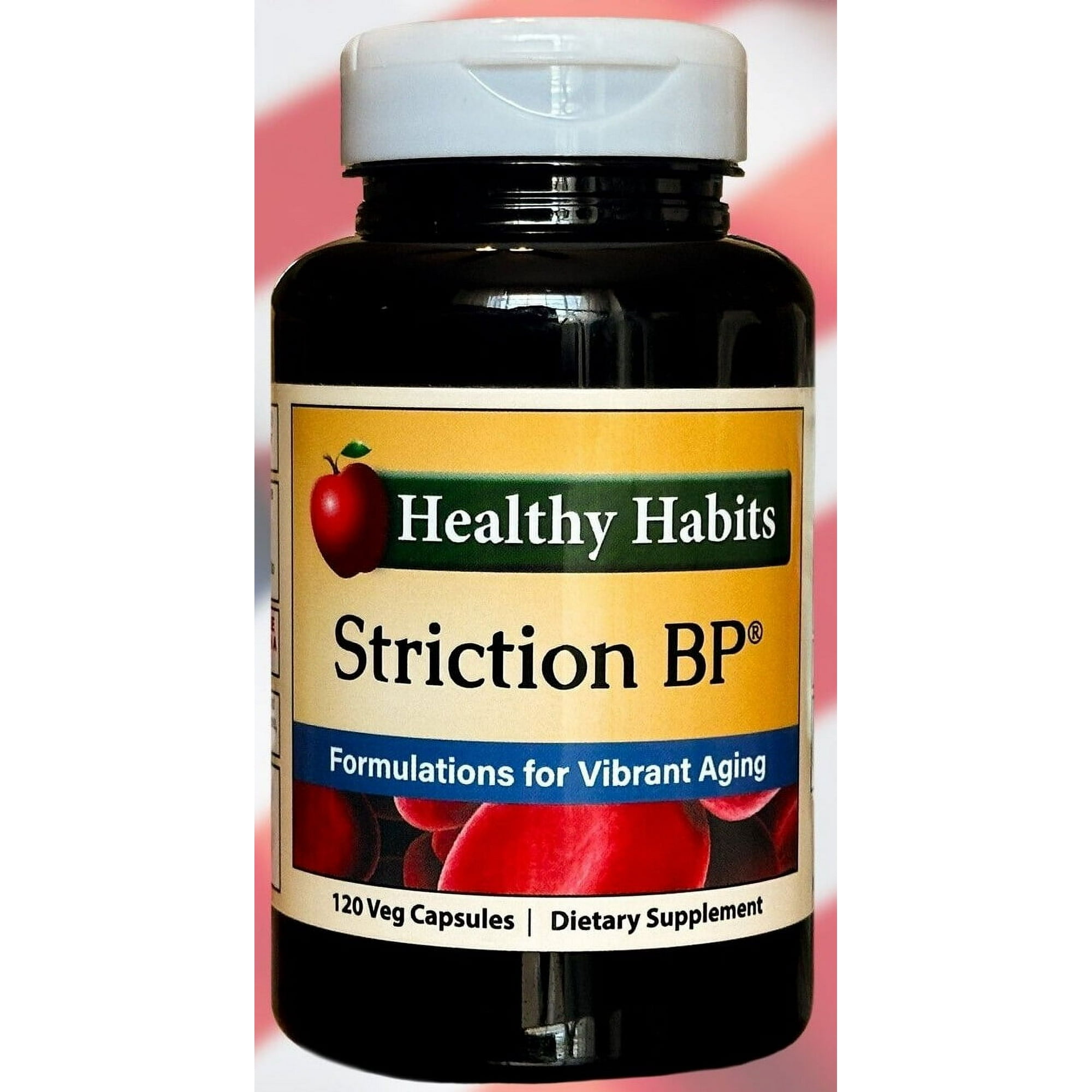 Striction BP Capsules Healthy Blood Pressure Support Supplement 120 Veg