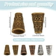 thumbnail image 2 of 120 Pcs 3 Colors Tibetan Style Metal Cone Bead End Caps Alloy Cone Bead End Caps Flower Bead Caps Vintage Floral Bead Cones Jewelry DIY Accessories, 2 of 6