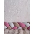 thumbnail image 3 of Cojín Protector De Cuna Bebé Personalizado 4 Mts Rosa Beige Liso Rosa, 3 of 4