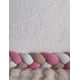 thumbnail image 3 of Cojín Protector De Cuna Bebé Personalizado 4 Mts Rosa Beige Liso Rosa, 3 of 4