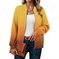 thumbnail image 5 of Hinvhai Womens Lightweight Jackets Casual Coat Zip Up Outerwear Windbreaker with Pockets Yellow XL(XL), 5 of 6