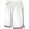 thumbnail image 2 of Holloway Sportswear M Womens RETRO BASKETBALL SHORTS White/Maroon 224377, 2 of 7