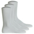 thumbnail image 1 of Hudson 3 par de calcetines de hombre, medias de algodón Relax, sin hilos elásticos, Unicolor Blanco 43-44, 1 of 4