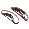 thumbnail image 1 of 10 piezas 457x13mm 120 # óxido de aluminio grano Metal lijado cinturones papel de lija Cola Cinturones de lijado de metal, 1 of 8
