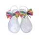 thumbnail image 4 of Bmisegm Ladies Summer Rhinestone Bow Jelly Clip Toe Beach Large Size Flat Transparent Sandals Womens Sandals Summer Clear 9, 4 of 8