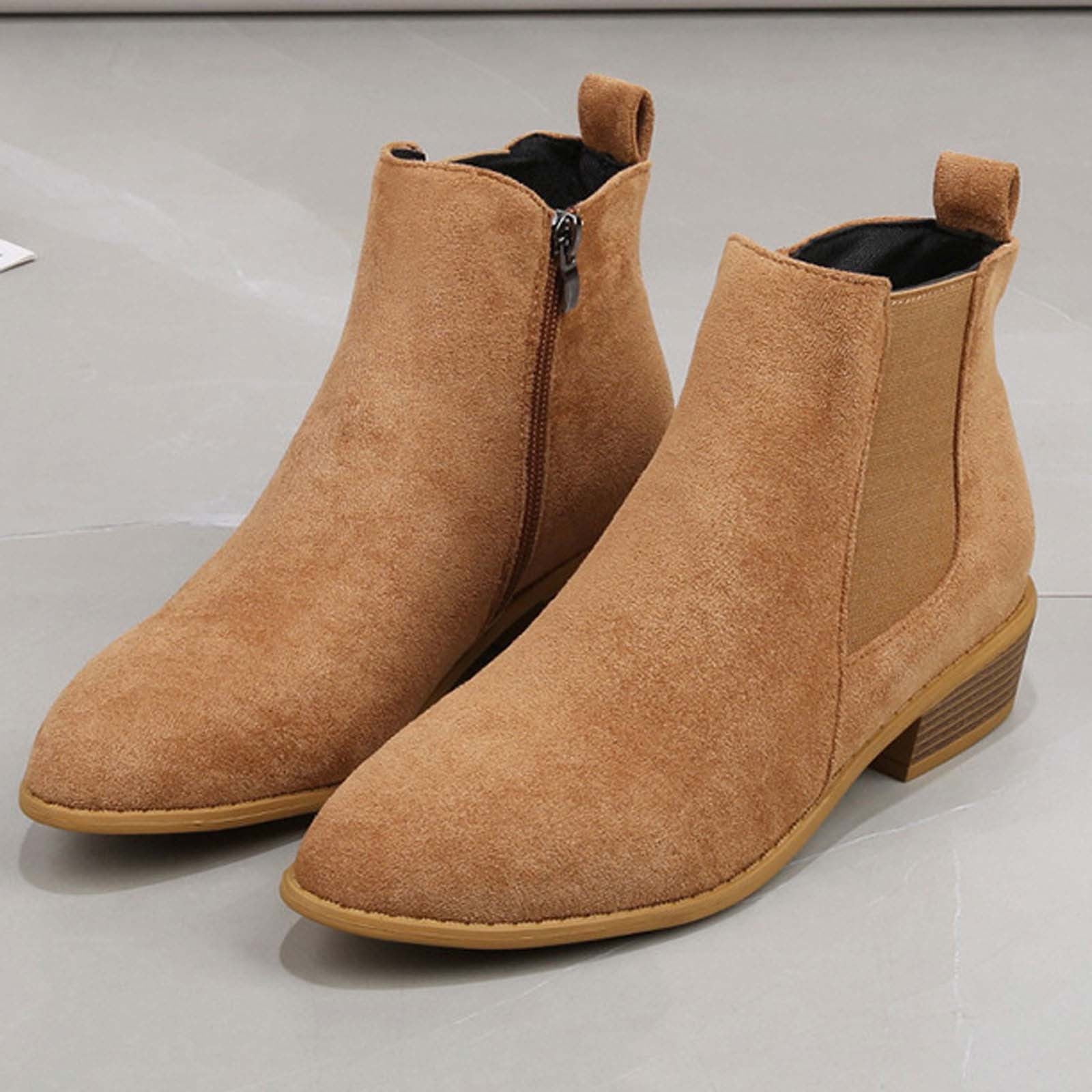 Summer Saving Clearance AXXD Middle Ankle Boots,Cowboy Boots Dress Shoes For Women Couples Fall Autumn Knee-High Christmas For Thigh High Boots Boots For Clearence