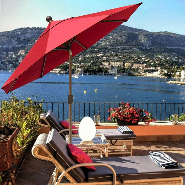 elite shade patio umbrella base Easy to open and close by the crank handle EliteShade USA Up to 140
