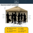 thumbnail image 2 of KAMPKEEPER 10x10 Pop Up Canopy Tent with 2 Sidewalls for Outdoor Use, Khaki, 2 of 7