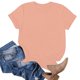 thumbnail image 5 of Camiseta clásica de manga corta y color liso para mujer: top informal de cuello redondo, mezcla de poliéster y spandex, tallas S-XXL con tallas EE. UU./UE, versátil para el uso diario, 5 of 5