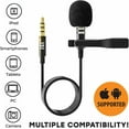 Lavalier Clipon Lapel Omnidirectional Condenser Microphone For