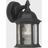 Forte Lighting - One Light Outdoor Lantern Black Finish Clear Beveled Glass -