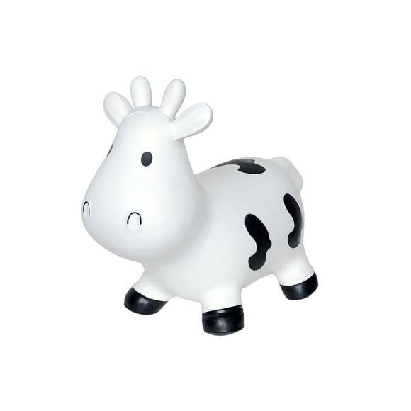 Animal Hopper Bouncy Toys Inflatable White Cow Hopper with Pump