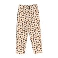 thumbnail image 4 of Daiia Cute Coffee Bean Print Women's Sleep Pant with Pockets and Drawstring,Pajama Pants-Small, 4 of 9
