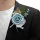 thumbnail image 5 of Conjunto de ramillete de muñeca para novio, novia, boda, fiesta, baile, muñequera de rosa artificial, 5 of 5