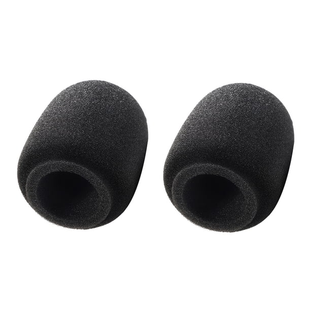 Thick Reusable Sponge Covers for SHURE SM7B Microphones Ball-Type Foam Windscreen for Wind Interference Protection, 2Pcs
