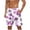 Purple, variant on ZCFZJW Men's Hawaiian Beach Shorts Big and Tall Regular Fit Casual Lightweight Drawstring Quick Dry Holiday Tropical Swim Trunks with Pockets Blue L