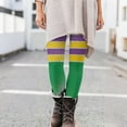 thumbnail image 2 of Meichang Carnival Leggings for Women Mardi Gras Masquerade Print Yoga Pants High Waist Stretchy Leggings, 2 of 10