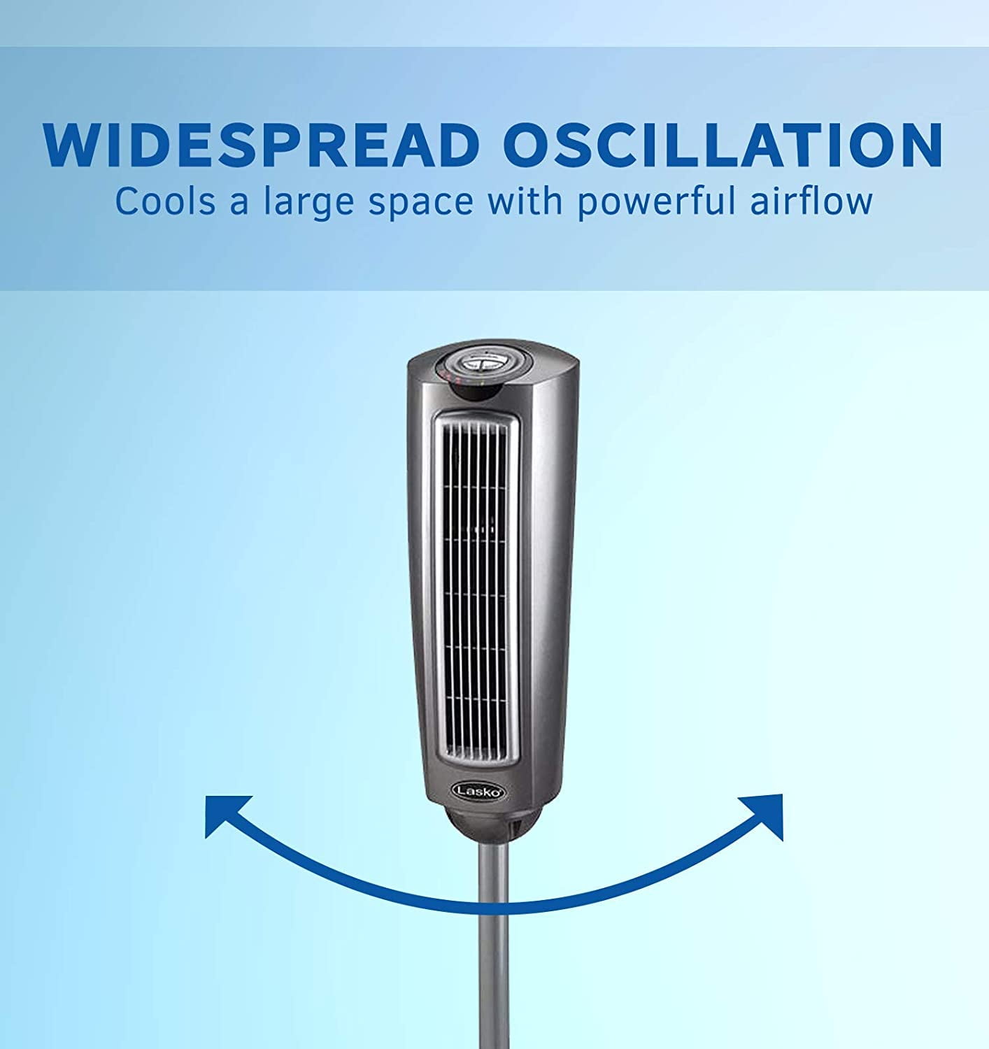 Lasko 2535 52″ Space-Saving Pedestal Tower Fan with Remote Control -  Features Built-in Timer and Wide Spread Oscillation - Walmart.com