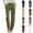 Style1-Army Green linen pants women, variant on Mceream Linen Pants Women Summer Casual Pleated High Waist Drawstring Loose Fit Straight Leg Pants Lightweight Comfy Lounge Trousers with Pockets Khaki L