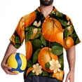 thumbnail image 4 of Tangerine Men's Printed Casual Button Down Short Sleeve Beach Shirts, 4 of 6