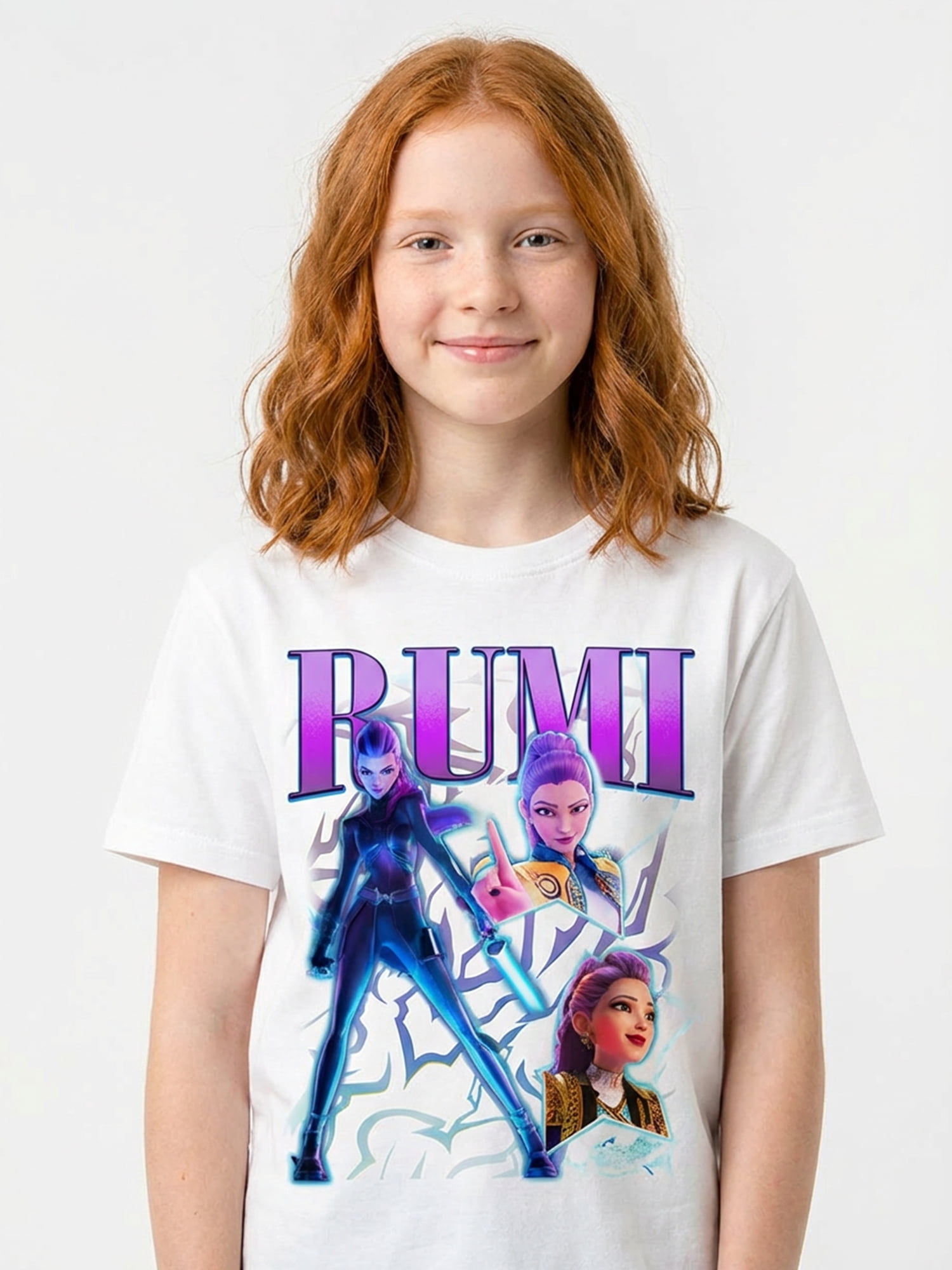 KPop Demon Hunters, Girls' & Big Girls' Graphic T-Shirt, Rumi, Sizes 4-16