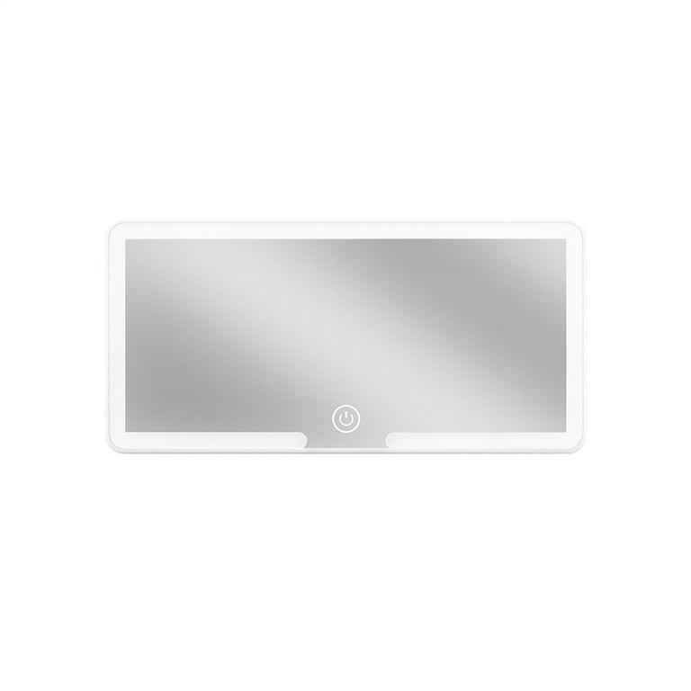 TyTqxy Car Sun Visor Vanity Mirror, Car Vanity Mirror with Lights, Rechargeable Car Mirror Dimmable Touch Control Travel Makeup Mirror for Car Truck Suv