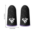 thumbnail image 4 of Injueey 10 piezas de fundas para dedos para juegos de teléfonos móviles, guantes antideslizantes sensibles a prueba de sudor, fundas de fibra Videojuegos y accesorios Púrpura Tipo 2, 4 of 6